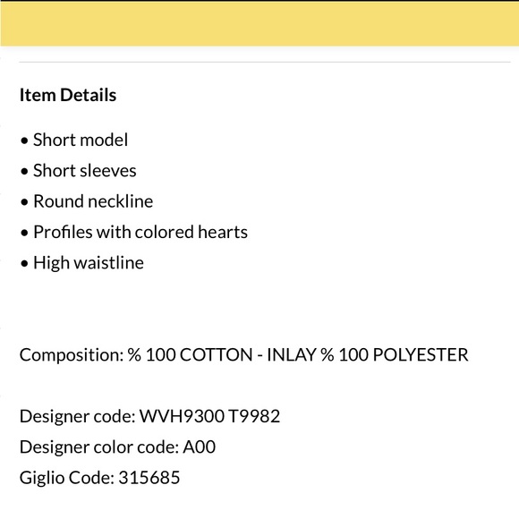 Love Moschino Heart White Dress Red Heart Edging - Picture 4 of 5